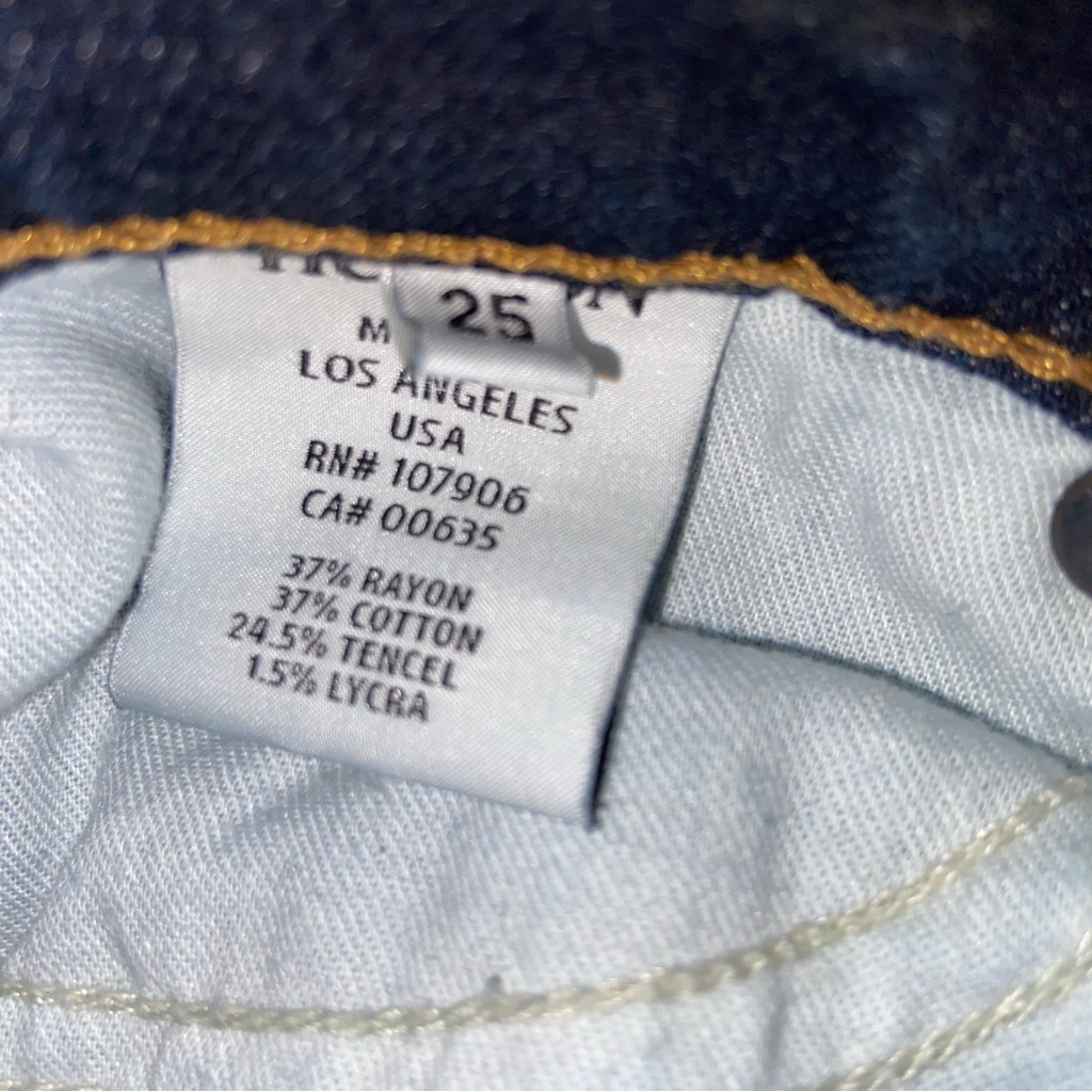 Hudson Jeans Size 25 Nico Super Skinny Midrise Denim Unique Dark Blue Wash Out — image 8 of 8